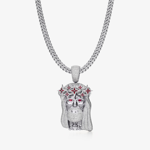 Cyborg Savior Diamond Jesus Piece | Alex Moss NY