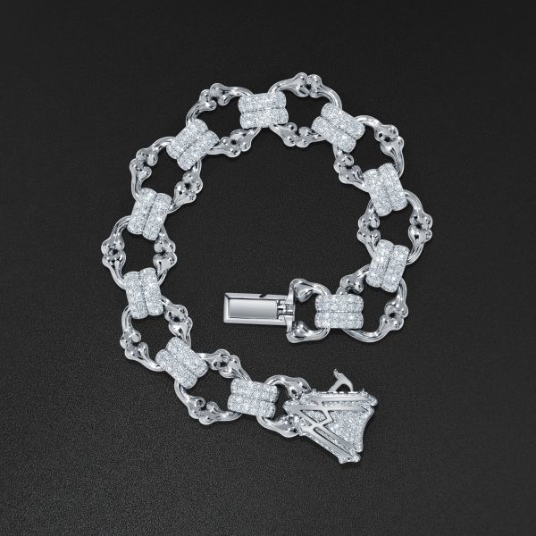 Crushed Bones Bracelet - White