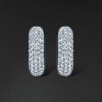 Huggie Earrings - White - Image 2