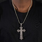 Eternity Cross Pendant - White - Image 4