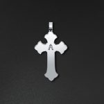 Eternity Cross Pendant - White - Image 3