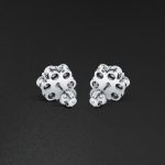 Snowflake Earrings - White - Image 2