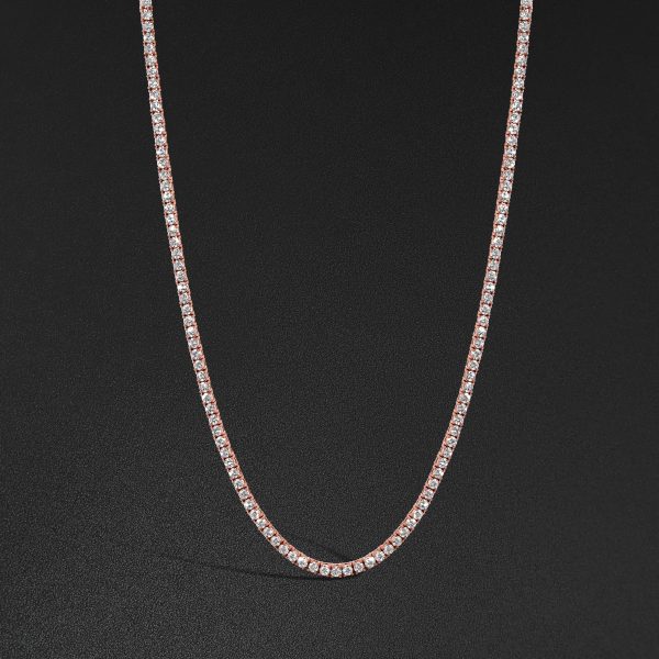 10pt Tennis Chain - Rose