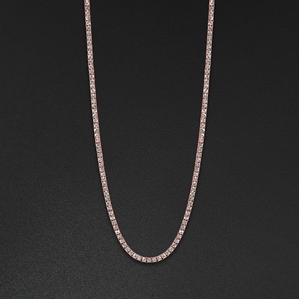 3pt Tennis Chain - Rose