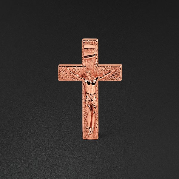 Crucifix Pendant - Rose