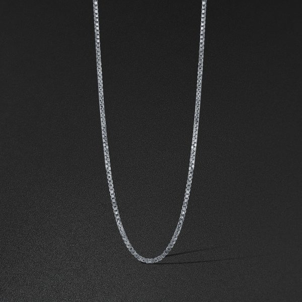 Round Box Chain - White