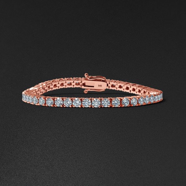 7pt Tennis Bracelet - Rose