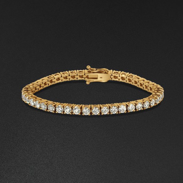 10pt Tennis Bracelet - Yellow