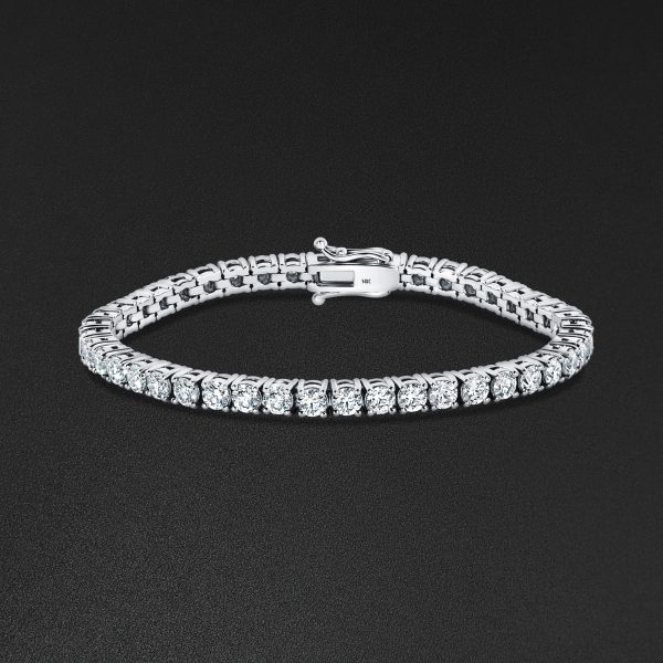 10pt Tennis Bracelet - White