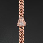 15mm AMNY Cuban Chain, Plain - Rose - Image 2