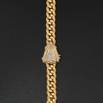 12mm AMNY Cuban Chain, Plain - Yellow - Image 2