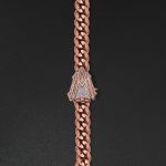 12mm AMNY Cuban Chain, Plain - Rose - Image 2