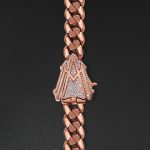 21mm AMNY Cuban Chain, Plain - Rose - Image 2