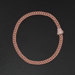 12mm AMNY Cuban Chain, Plain - Rose - Image 3