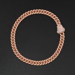 15mm AMNY Cuban Chain, Plain - Rose - Image 3