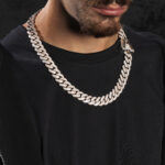 15mm AMNY Cuban Chain - Two-Tone - Image 3