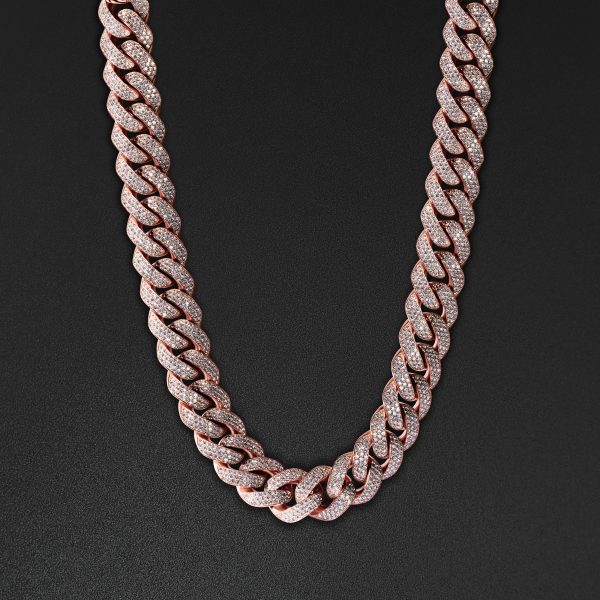 21mm AMNY Cuban Chain - Rose