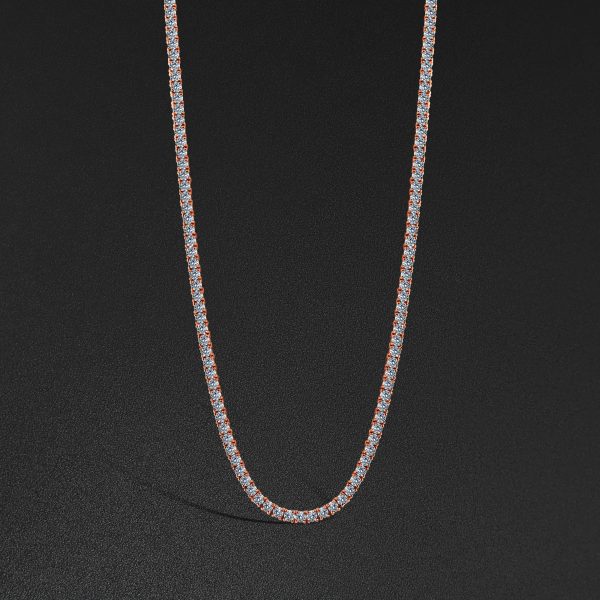 15pt Tennis Chain - Rose