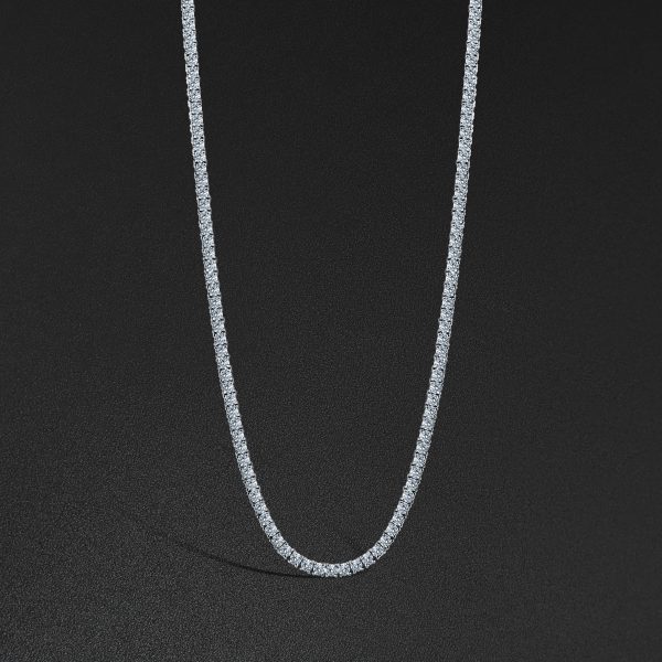 15pt Tennis Chain - White