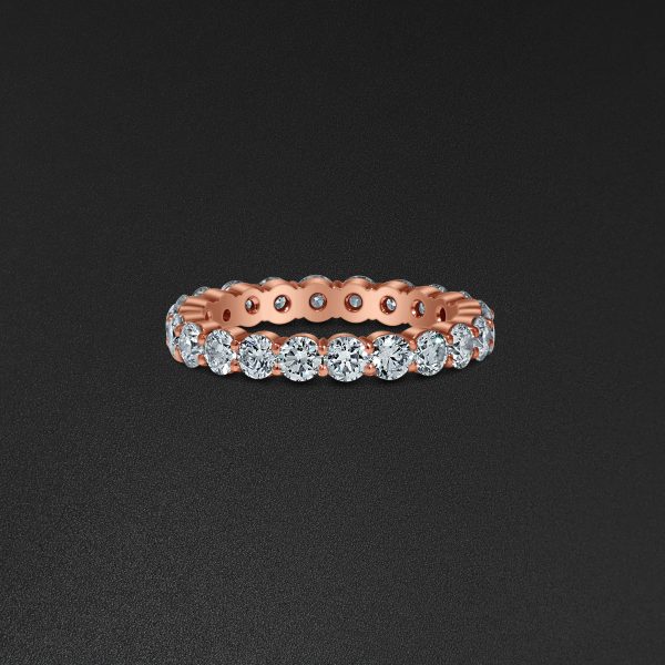 Eternity Ring, Single Row - Rose