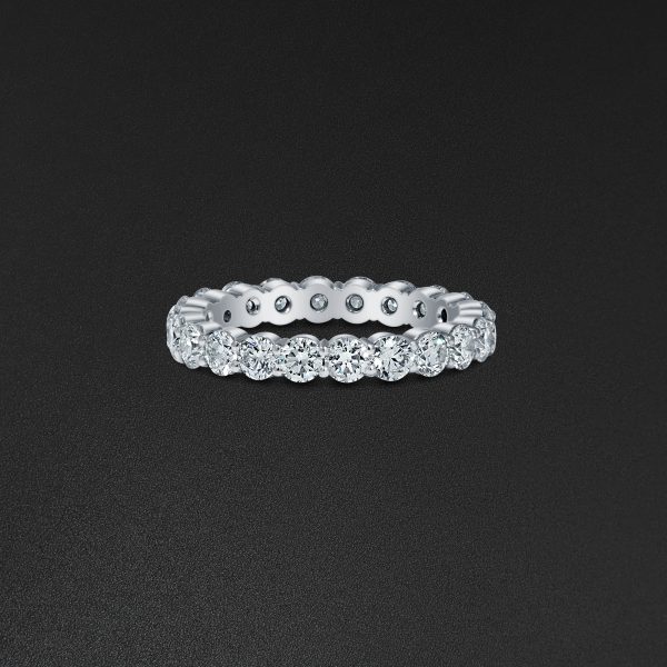 Eternity Ring, Single Row - White