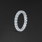 Eternity Ring, Single Row - White - Image 2