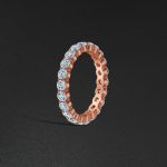 Eternity Ring, Single Row - Rose - Image 2