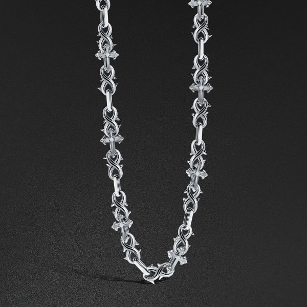 10mm St. Mark Chain, Plain - White