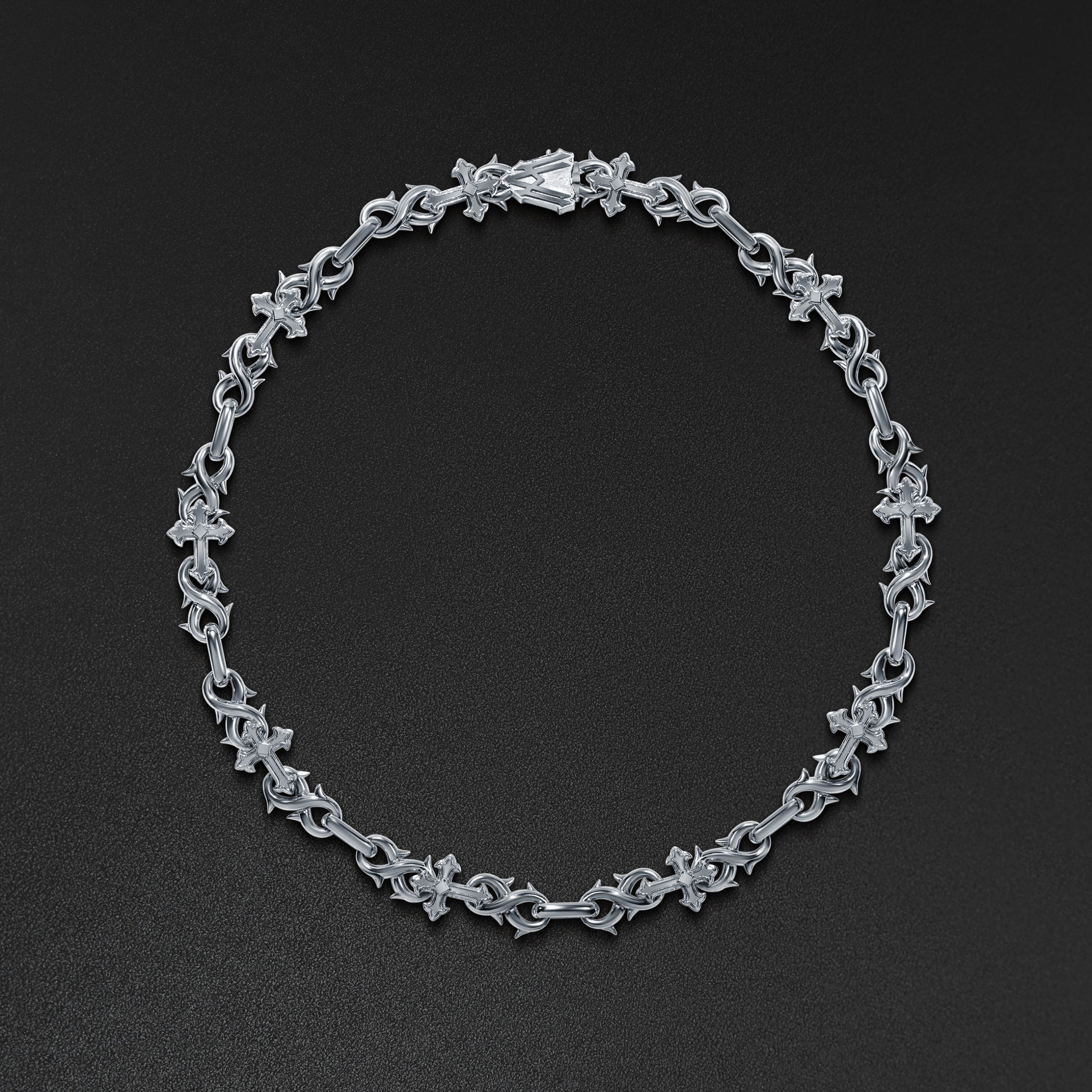 10mm St. Mark Chain, Plain - White - Alex Moss New York | AMNY