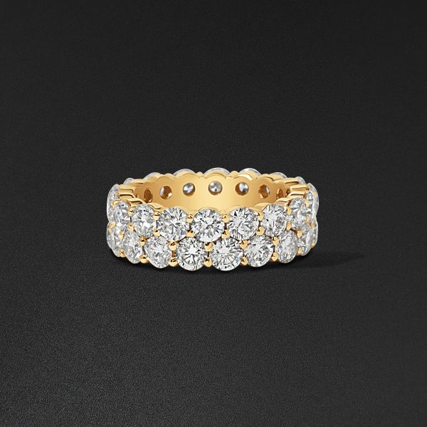 Eternity Ring, Double Row - Yellow