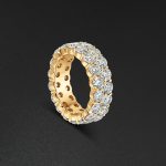 Eternity Ring, Double Row - Yellow - Image 2